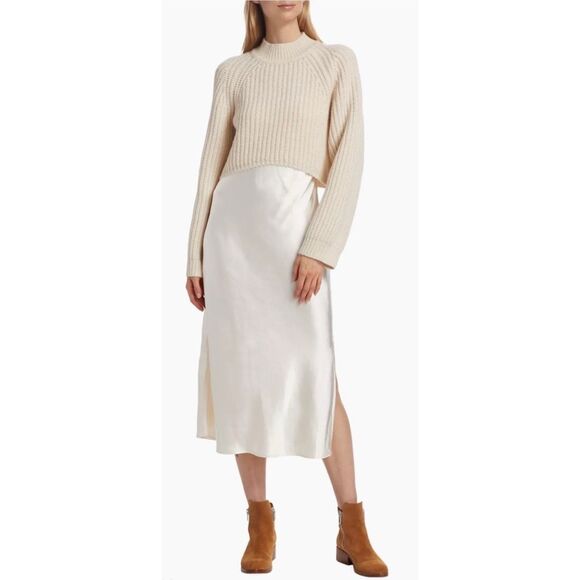 DH NEW YORK Ren Sweater Dress In Ivory Size XS $250 - Picture 3 of 11